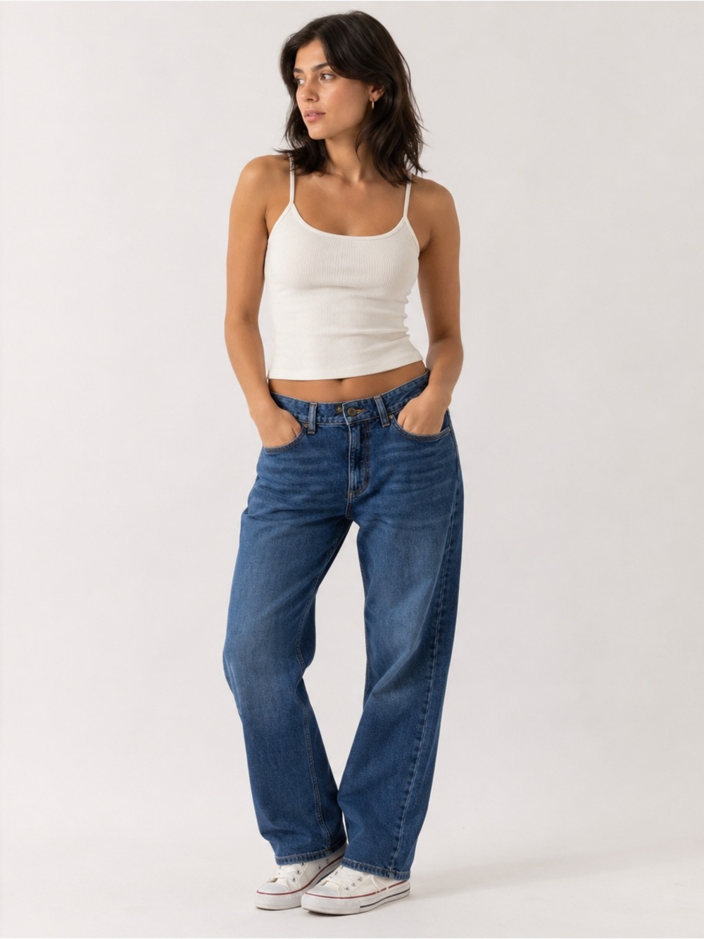 Vintage 90s Lee Blue Relaxed Fit Jeans with Natural Fading